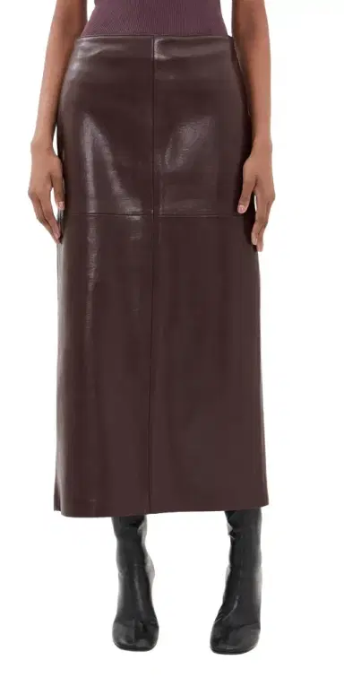 AGOLDE Hikson Leather Skirt Madera | Thumbnail 1