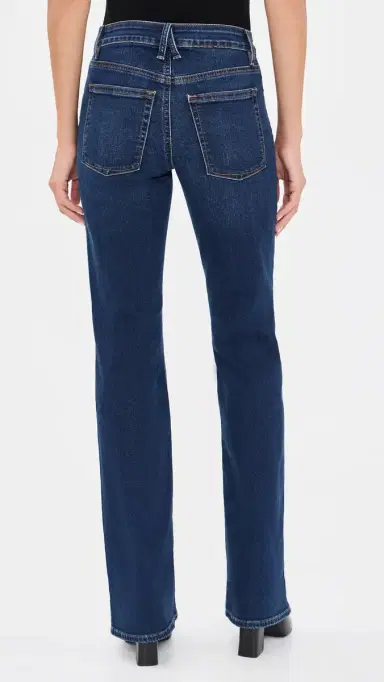 GOOD AMERICAN Good Low Rise Bootcut Jeans Indigo139 | Thumbnail 3