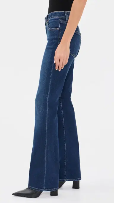 GOOD AMERICAN Good Low Rise Bootcut Jeans Indigo139 | Thumbnail 4