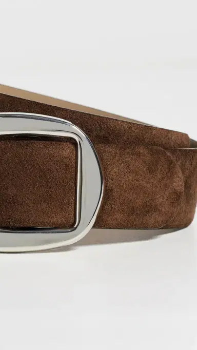 B-Low The Belt Greyson Suede Belt Chocolate/ilver | Thumbnail 5