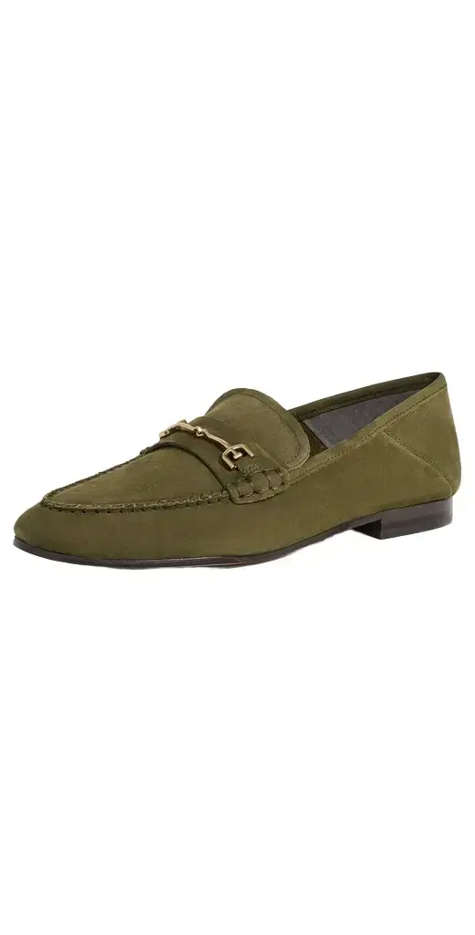 Sam Edelman Loraine Loafers Olive Branch Suede
