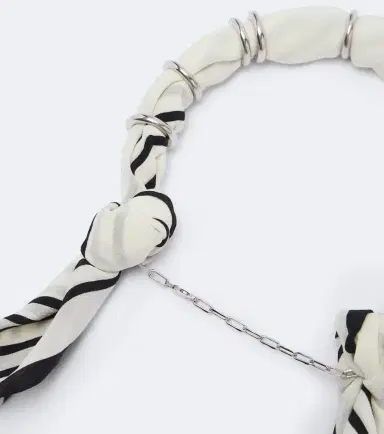 TOTEME Embellished striped silk scarf | Thumbnail 2