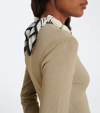 TOTEME Embellished striped silk scarf | Thumbnail 4