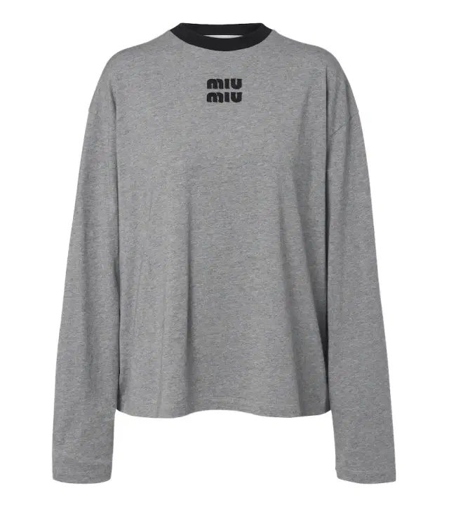 Miu Miu Oversized cotton jersey T-shirt