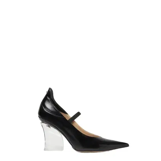 Fendi Court shoes with a transparent-effect architectural heel