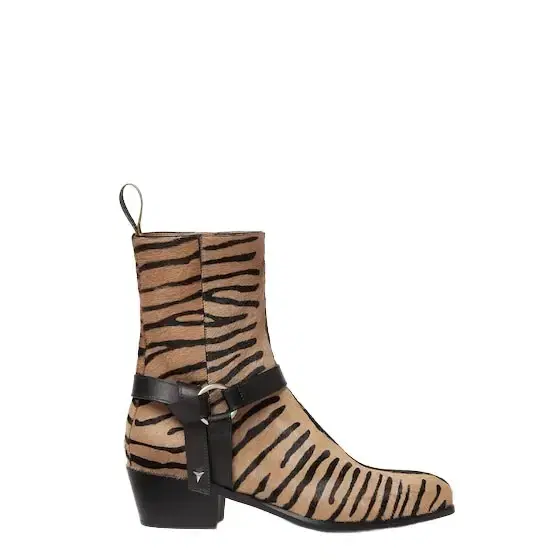 Fendi Two metal rings give the Double O ankle boot its