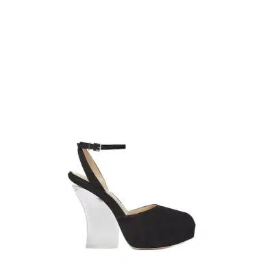 Fendi Open-toe sandals with a transparent-effect architectural | Thumbnail 1 Fendi Open-toe sandals with a transparent-effect architectural | Thumbnail 1