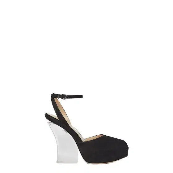Fendi Open-toe sandals with a transparent-effect architectural