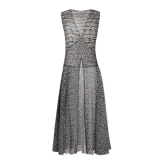 Fendi Sleeveless dress with a fluid line fitted at the waist