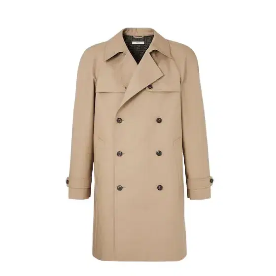 Fendi Double-breasted midi trench coat, a timeless classic of