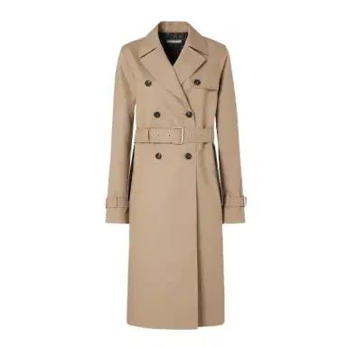 Fendi Double-breasted midi trench coat with deep side slits at | Thumbnail 1 Fendi Double-breasted midi trench coat with deep side slits at | Thumbnail 1