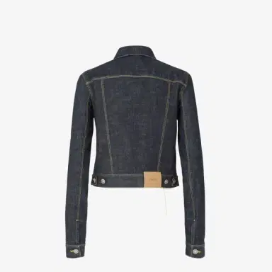 Fendi Short jacket made from navy blue regenerated cotton | Thumbnail 2 Fendi Short jacket made from navy blue regenerated cotton | Thumbnail 2