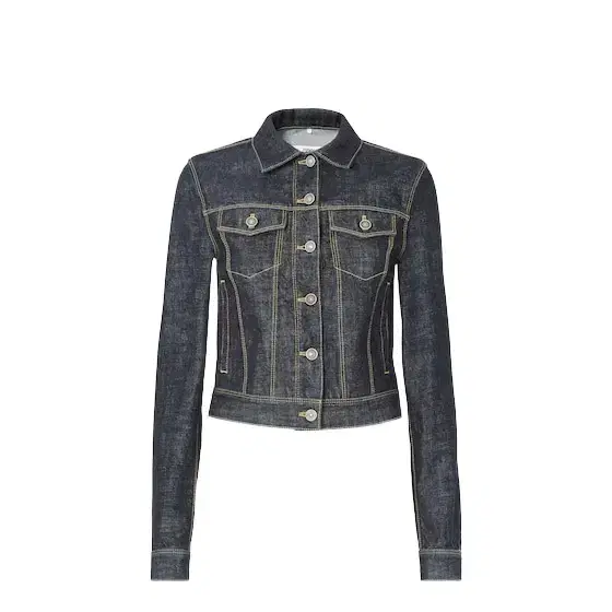 Fendi Short jacket made from navy blue regenerated cotton
