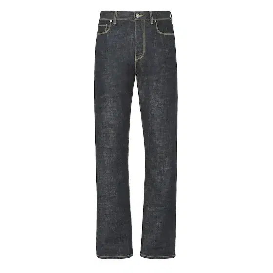 Fendi Slim-fit 5-pocket trousers made from navy blue rinse-washed