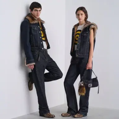 Fendi Regular-fit 5-pocket trousers made from navy | Thumbnail 4 Fendi Regular-fit 5-pocket trousers made from navy | Thumbnail 4