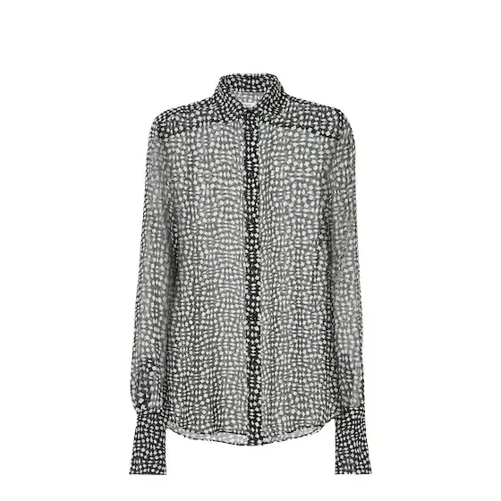 Fendi Regular-fit long-sleeved shirt with the geometric Crazy