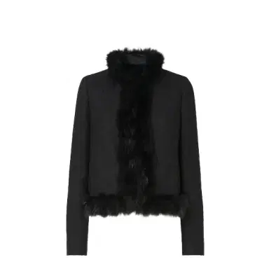 Fendi Short bouson with high collar and long sleeves | Thumbnail 1