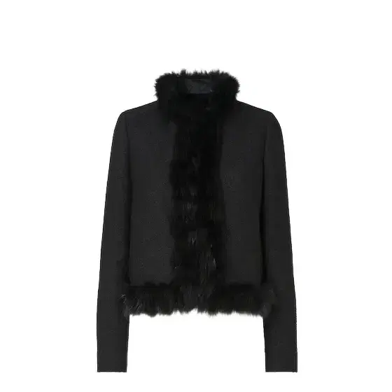 Fendi Short bouson with high collar and long sleeves
