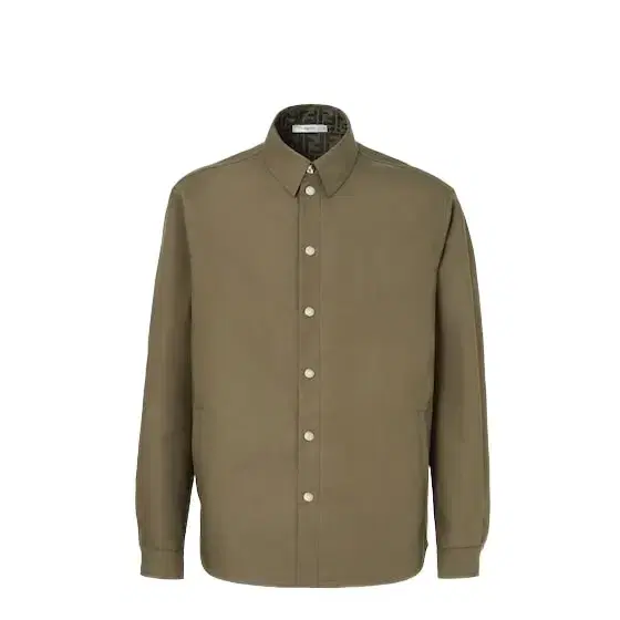 Fendi Blouson with a shirt collar and lining customised with