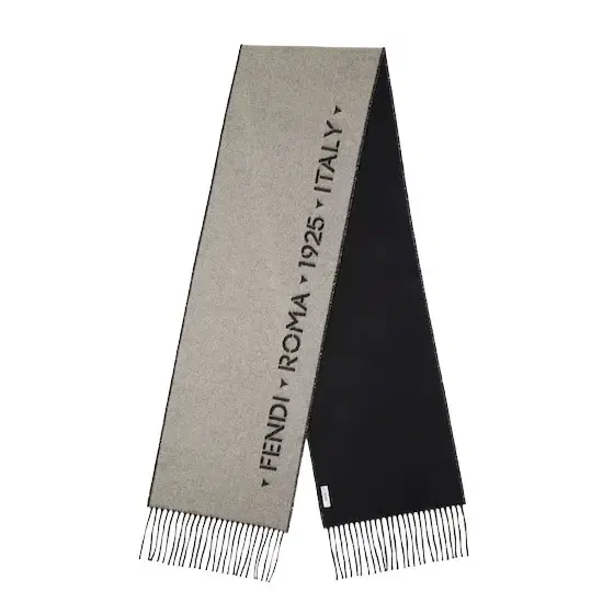 Fendi Double-sided scarf customised with the contrasting