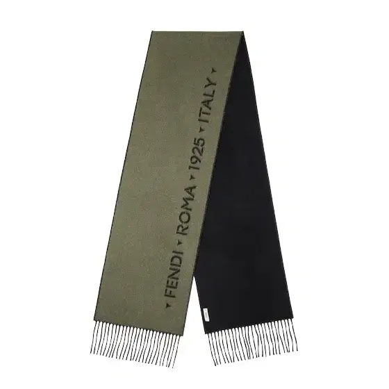 Fendi Double-sided scarf customised with the contrasting