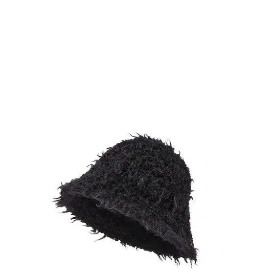 Fendi Cloche hat, finished with a contrasting yellow yarn detail