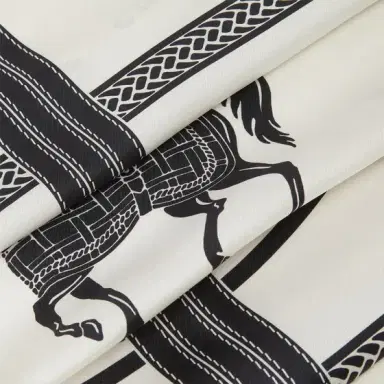 Fendi Square foulard with the Selleria motif, a graphic | Thumbnail 2 Fendi Square foulard with the Selleria motif, a graphic | Thumbnail 2