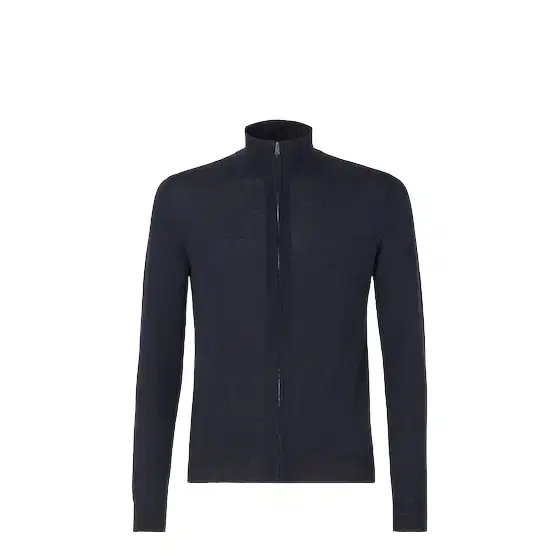 Fendi Slim-fit cardigan with a high collar, customised