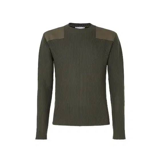 Fendi Long-sleeved jumper, customised with green fabric patches