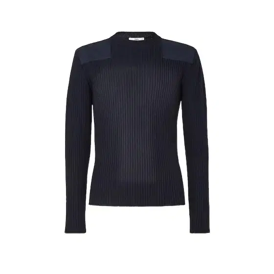 Fendi Long-sleeved jumper, customised with blue fabric patches