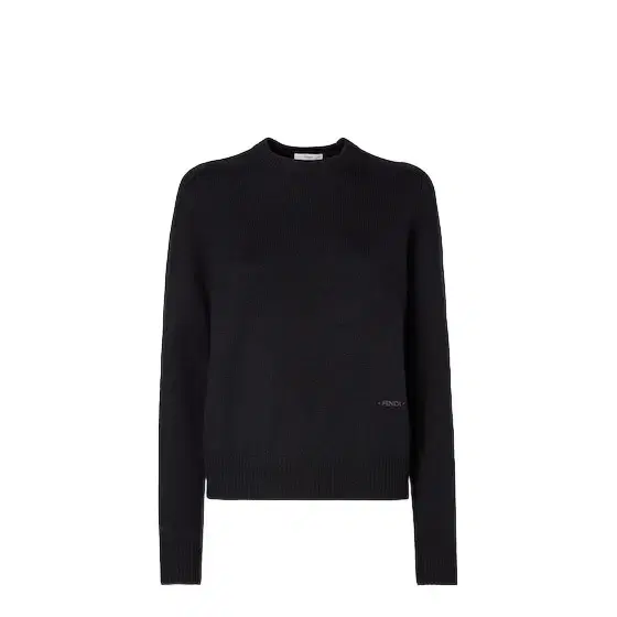 Fendi Basic long-sleeved crew-neck jumper