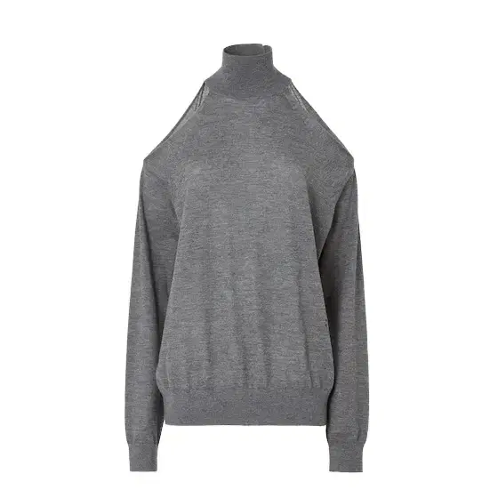 Fendi Soft turtleneck jumper with raglan sleeves and cut-out
