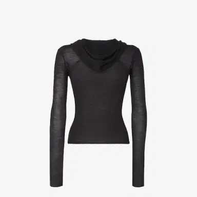 Fendi Long-sleeved, slim-fit jumper with hood | Thumbnail 2