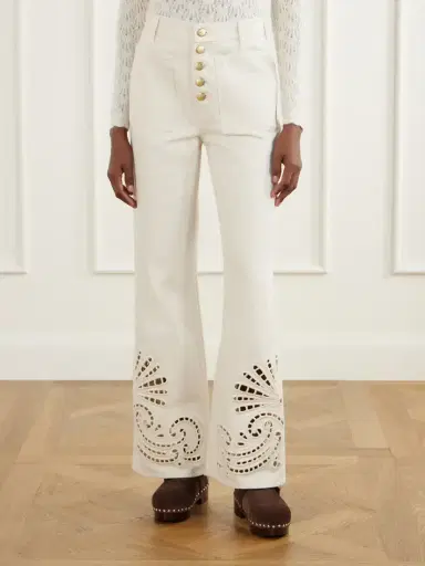 Ulla Johnson The Lou Broderie Anglaise Mid-rise Straight-leg Jeans | Thumbnail 3 Ulla Johnson The Lou Broderie Anglaise Mid-rise Straight-leg Jeans | Thumbnail 3