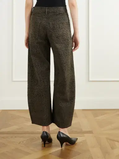 Frame The Bow Crop Leopard-print High-waisted Tapered Jeans | Thumbnail 4