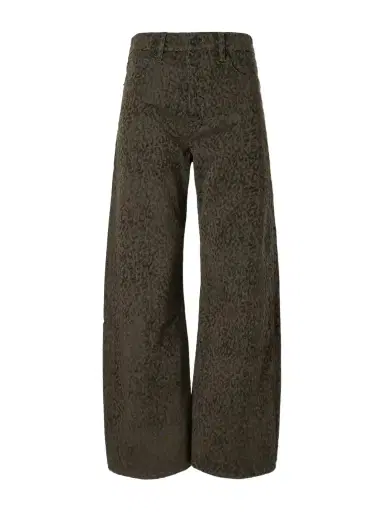 Frame The Bow Crop Leopard-print High-waisted Tapered Jeans | Thumbnail 1