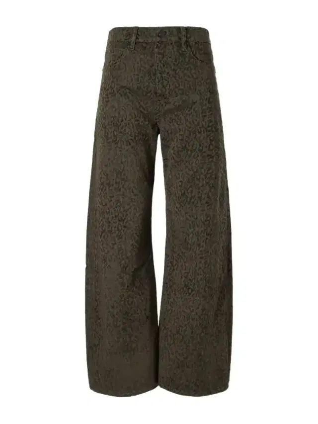 Frame The Bow Crop Leopard-print High-waisted Tapered Jeans