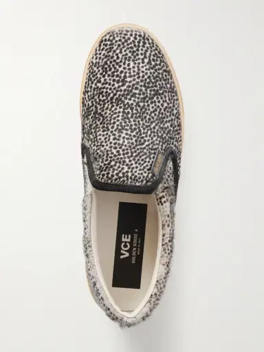 Golden Goose Vce Penstar Leather-trimmed Animal-print Calf Hair Sneakers | Thumbnail 6 Golden Goose Vce Penstar Leather-trimmed Animal-print Calf Hair Sneakers | Thumbnail 6