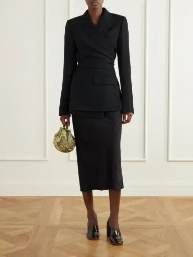 Dries Van Noten Self-tie Wool-crepe Blazer | Thumbnail 2