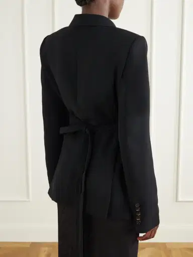 Dries Van Noten Self-tie Wool-crepe Blazer | Thumbnail 3