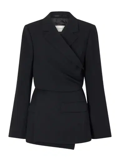 Dries Van Noten Self-tie Wool-crepe Blazer | Thumbnail 1