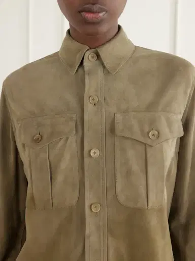 Ralph Lauren Collection Landry Suede Shirt | Thumbnail 5