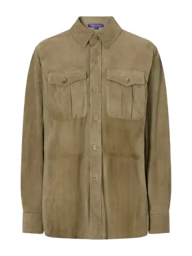 Ralph Lauren Collection Landry Suede Shirt | Thumbnail 1