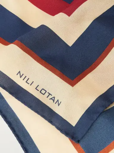 Nili Lotan Vintage Printed Silk Scarf | Thumbnail 4 Nili Lotan Vintage Printed Silk Scarf | Thumbnail 4