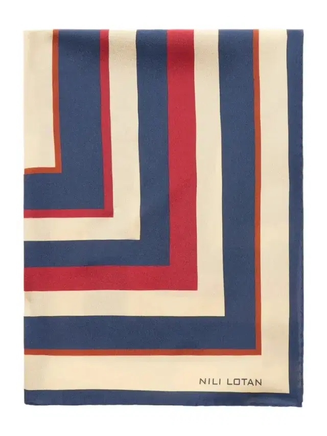 Nili Lotan Vintage Printed Silk Scarf