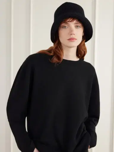 Nour Hammour Bruno Ribbed Merino Wool And Cashmere-blend Bucket Hat | Thumbnail 2