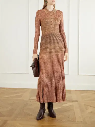 Zimmermann Mouline Ribbed Jersey Midi Dress | Thumbnail 2 Zimmermann Mouline Ribbed Jersey Midi Dress | Thumbnail 2