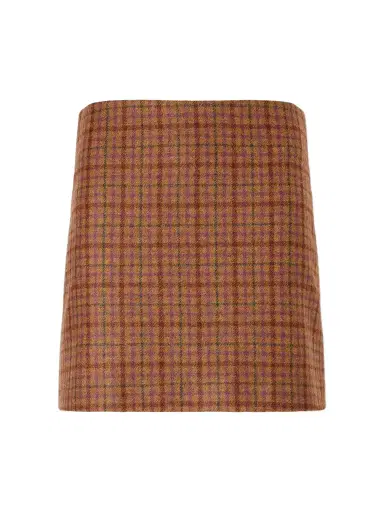Blazé Milano Coci Checked Wool Mini Skirt | Thumbnail 1