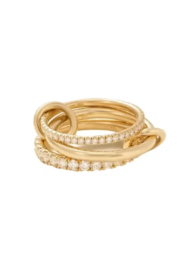Spinelli Kilcollin Norah Set-of-three 18-karat Gold Diamond Rings