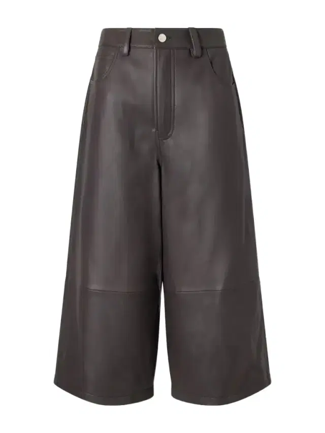 Staud Hunter Cropped Leather Wide-leg Pants